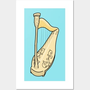 Golden Harp Posters and Art